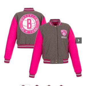 Reversible Brooklyn Nets Bomber Jacket